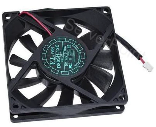 Main image of For Power Supply Cabinet Cooling Fan D80SH-12C 8020 0.70A 80*80*20MM DC12V 2Pins Cooler