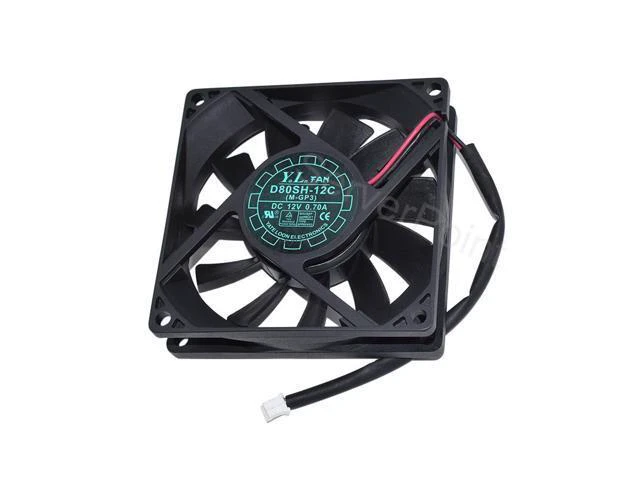 Alt view image 2 of 2 - For Power Supply Cabinet Cooling Fan D80SH-12C 8020 0.70A 80*80*20MM DC12V 2Pins Cooler