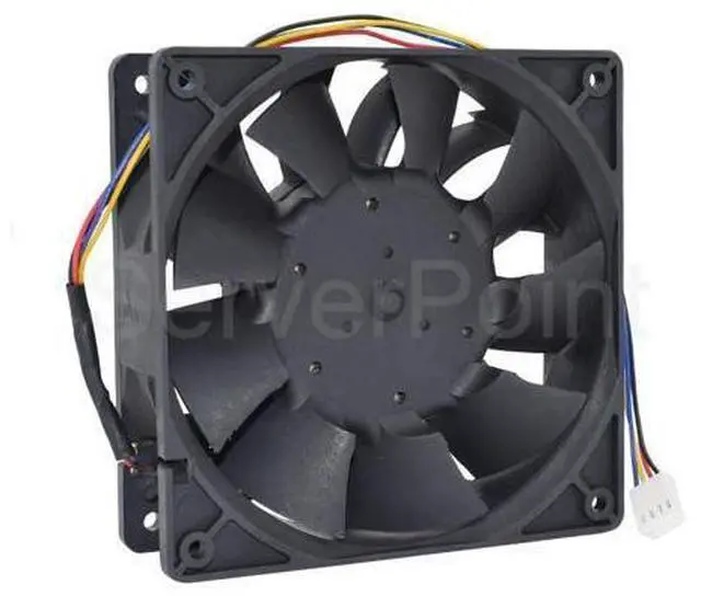 Alt view image 2 of 2 - TFC1212DE DC12V 3.90A 12CM 5200RPM 252CFM 4 Pins Cooler For Bitcoin Miner Powerful Server Case AXIAL Cooling Fan