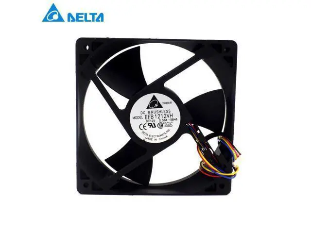 Alt view image 3 of 3 - EFB1212VH 12CM 1225 12025 120mm 120*120*25MM 12V 0.58A the isothermia pwm cooling fan computer cpu case fan for Delta