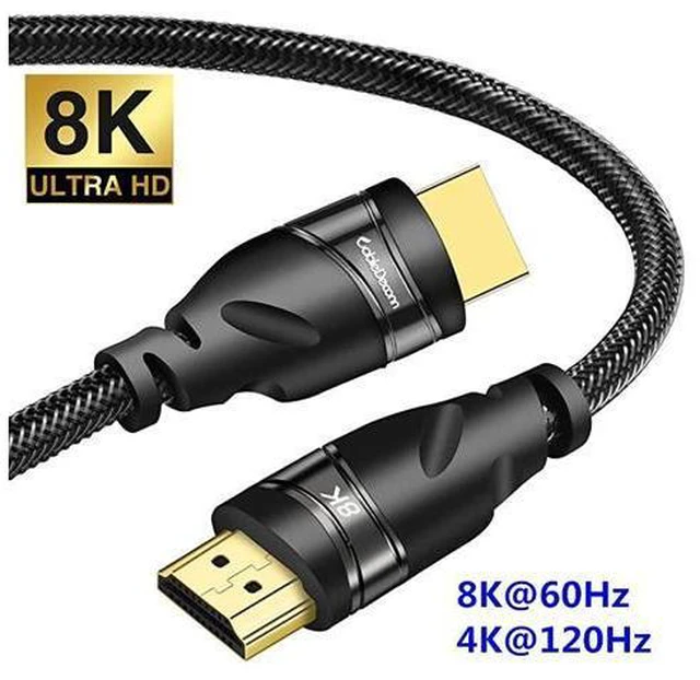 Main image of HDMI 8K 2.1 Ultra HD Cable,8K@60Hz 4K@120Hz 48gbps Support HDCP 3D HDMI Cable for PS4 SetTop Box HDTVs Projectors 3m 9.9ft