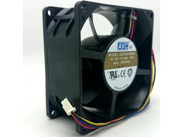 Alt view image 3 of 3 - 1pcs DATA0838B8S DC 48V 0.48A 4-Pin sever axial cooling fan 8038 80*80*38mm 80mm for AVC