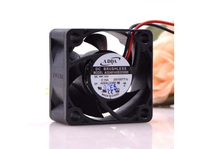 Alt view image 2 of 3 - DC 14V fan AG04014XB205000 For ADDA 14VDC 0.15a 4020 4mm Max Airflow Rate Frequency Converter cooler cooling fan