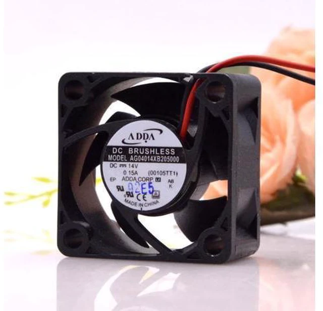 Alt view image 3 of 3 - DC 14V fan AG04014XB205000 For ADDA 14VDC 0.15a 4020 4mm Max Airflow Rate Frequency Converter cooler cooling fan