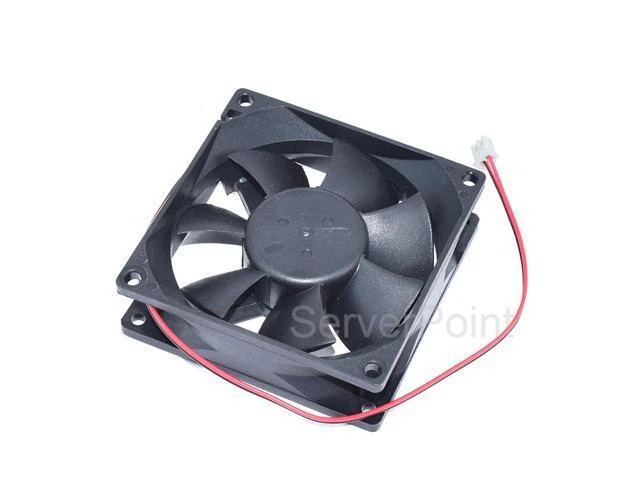 Alt view image 2 of 4 - Genuine F128025SH DC12V 0.19A 80*80*25mm Two Wires Server Square Cooling Fan
