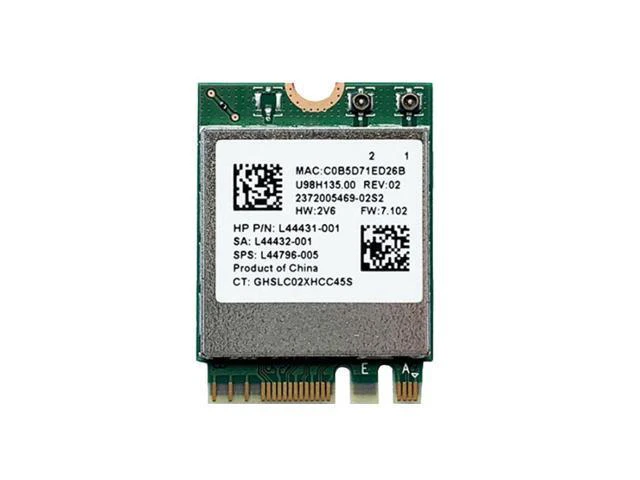 Alt view image 2 of 3 - Wirecard rtl8822ce dual band 802.11ac 867Mbps m.2 wifi card mudule + bluetooth 5.0 network card