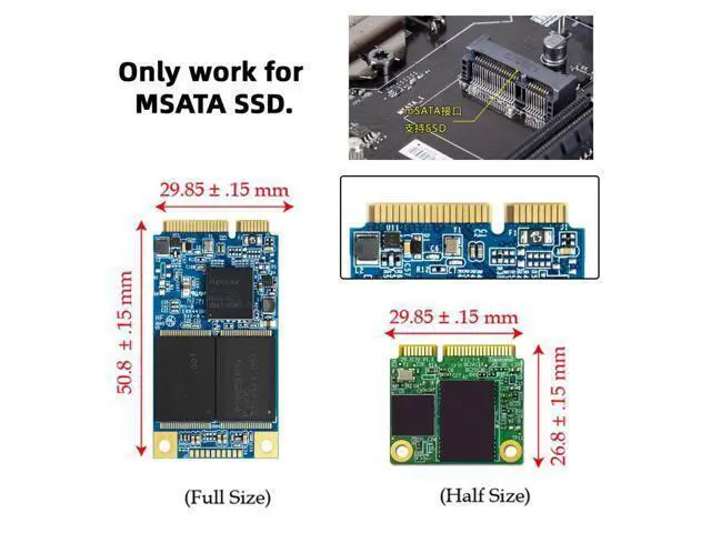Alt view image 2 of 3 - JBOD Raid0 Span Bridge to 2.5inch SATA Combo HDD Dual MSATA Mini-SATA SSD Card Disk Drive Enclosure
