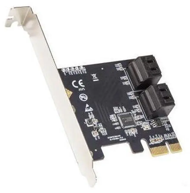 Main image of 4 Port SATA III PCI-e 3.0 x1 Card Non-Raid with Low Profile Bracket