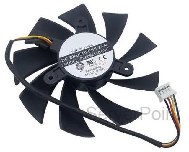 Main image of for PLA09215D12H PLA09215B12H PLA09215S12H 12V 0.55A 87mm 4Wire For HD7870 E6 2G Club HD7800 Cooling Fan