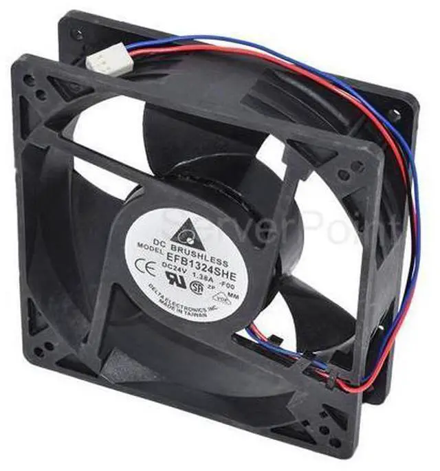 Main image of EFB1324SHE DC 24V 1.38A 3-wire 127x127x38mm Server Cooler Fan