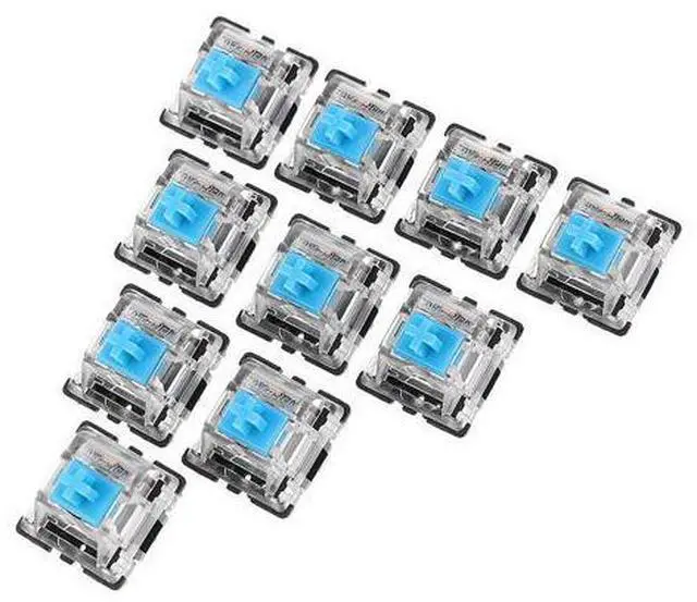 Alt view image 2 of 6 - 70PCS Pack 3Pin Gateron Clicky Blue Switch Keyboard Switch for Mechanical Gaming Keyboard - OEM