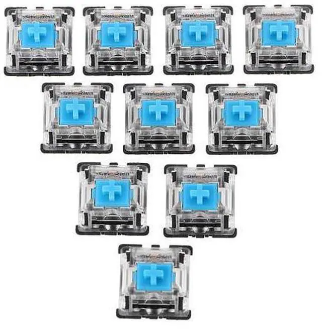 Alt view image 3 of 6 - 70PCS Pack 3Pin Gateron Clicky Blue Switch Keyboard Switch for Mechanical Gaming Keyboard - OEM