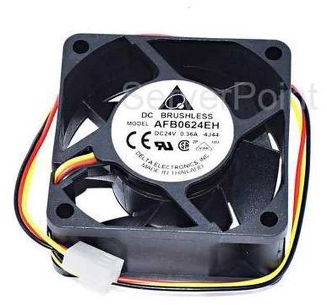 Main image of Genuine AFB0624EH 24V 0.36A 3-Pin 60x60x25mm DC Brushless Fan