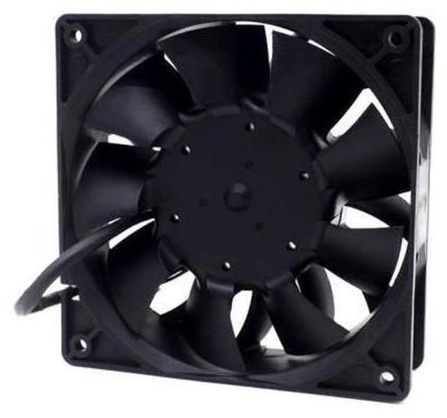 Alt view image 3 of 3 - 1pcs TFC1212DE 120mm DC 12V 3.9A 5200RPM 252CFM For Bitcoin Miner Powerful Server Case AXIAL cooling