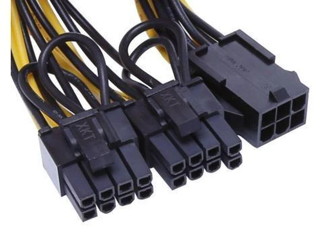 Alt view image 4 of 4 - 10 Pack PCI-E 6-pin to 2x 6+2-pin 6-pin/8-pin Power Splitter PCIE PCI Expres