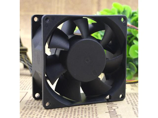 Alt view image 2 of 3 - PMD2408PMB2-A DC24V 7.2W 8cm 8038 3-wire frequency converter fan