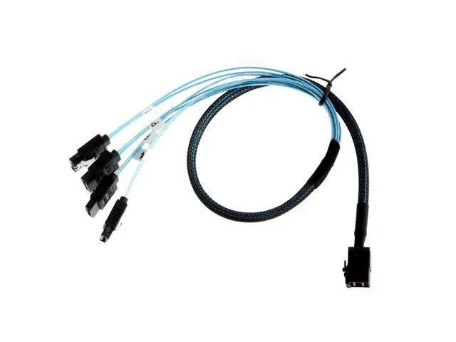 Alt view image 2 of 6 - Internal HD Mini SAS Cable, Internal HD Mini SAS (SFF-8643 Host) - 4X SATA (Target) Cable,SFF-8643 to 4X SATA Cable,1.6ft, SFF-8643 for Controller, 4 Sata Connect to Hard Drive