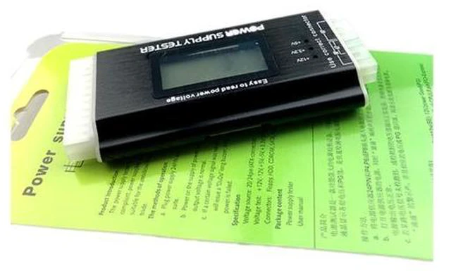 Alt view image 4 of 4 - Digital LCD Computer PC Power Supply Tester Checker 20/24 Pin SATA HDD ATX BTX Meter Power Supply Tester Checker Power Measuring