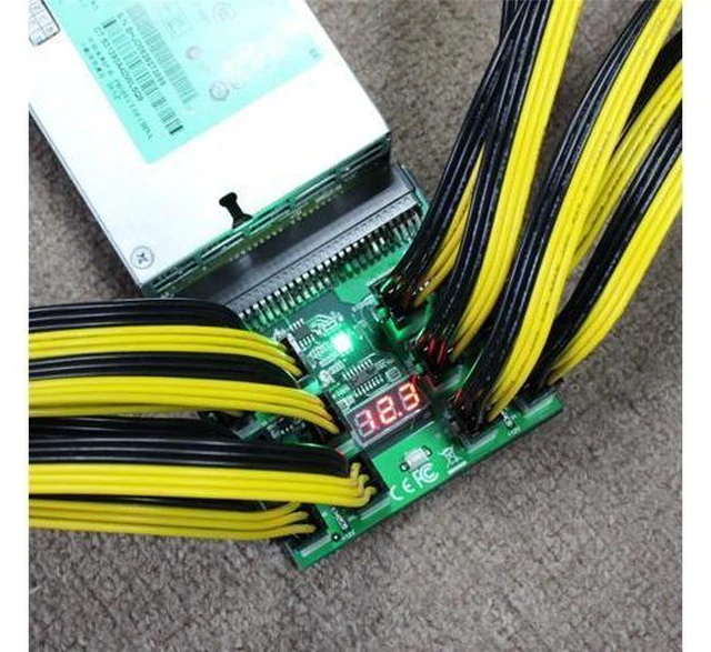 Alt view image 3 of 7 - 5pcs/lot 100cm 6pin to 8Pin (6+2Pin) PCI-E Cable 18AWG Mining