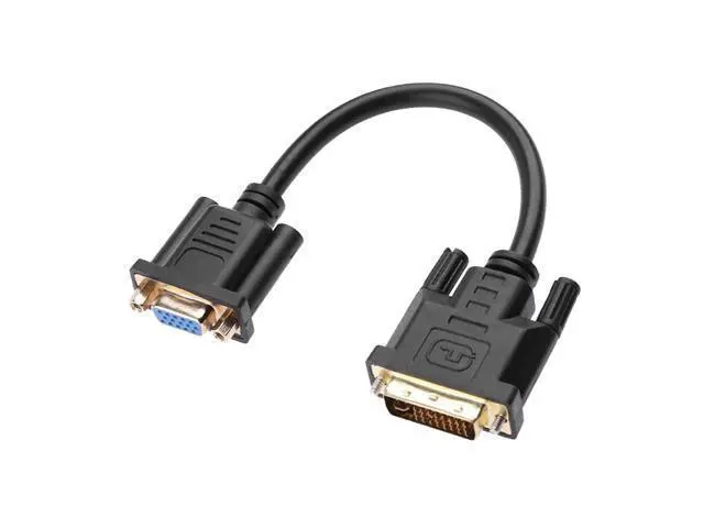 Alt view image 2 of 7 - DVI D to VGA Adapter Cable 24 + 5 Pin DVI Plug to 15 Pin VGA Socket