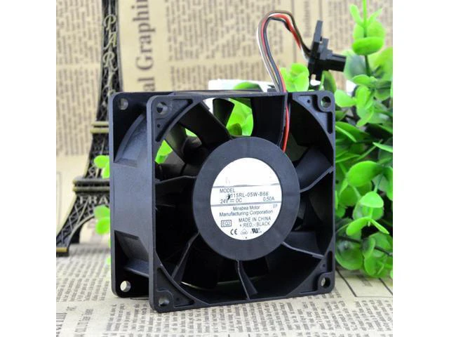 Alt view image 3 of 3 - 3115RL-05W-B66 18.5KW DC24V 0.50A 4-wire inverter fan