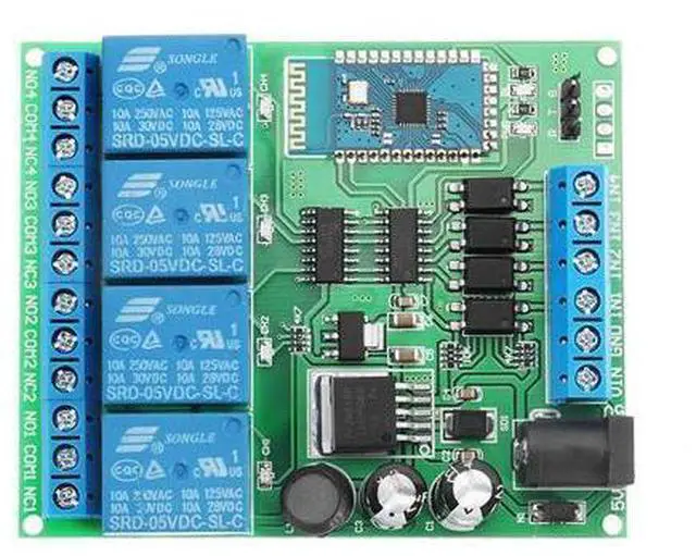 Alt view image 5 of 5 - DC 5V 9V 12 24V 4 Channel bluetooth Relay Android Mobile Wireless Remote Control Switch