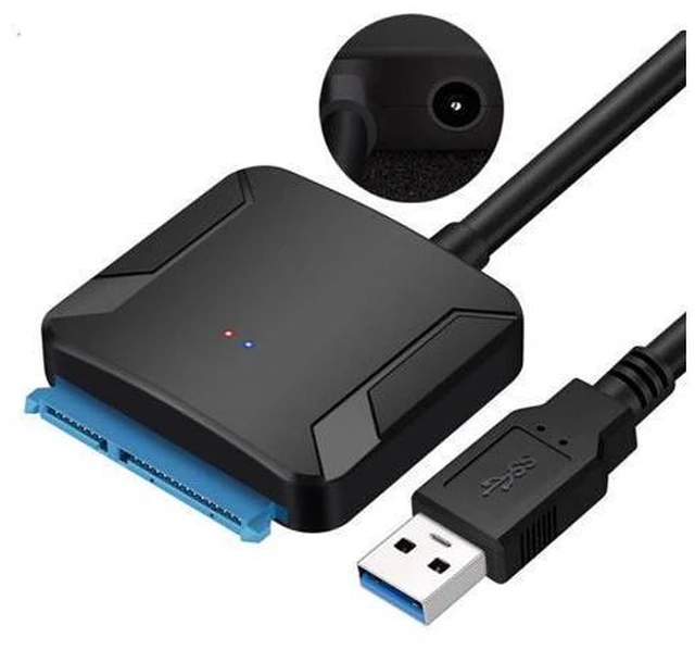 Alt view image 2 of 7 - Ugthe Cable & HUB & Adapter UASP SATA to USB3.0 Adapter Converter Cable Compatible with 2.5/3.5 inch HDD SSD Hard Disk - US Plug