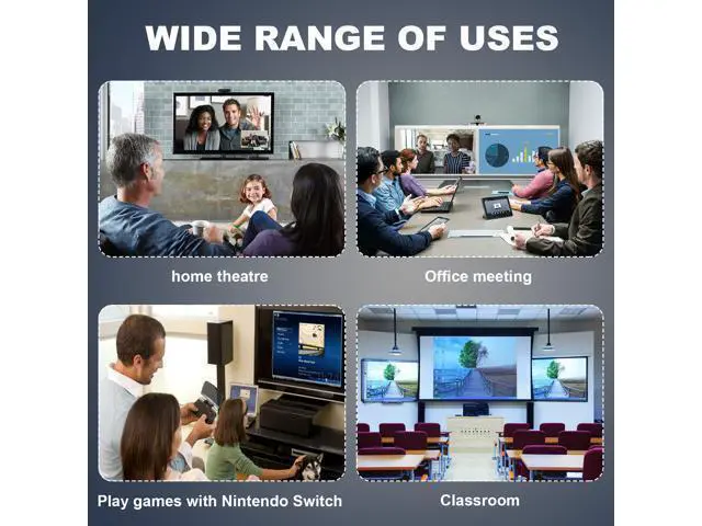 Alt view image 4 of 7 - CableDeconn USB-C USB3.1 to HDMI 2.1 8K Cable 7680x4320 8K@30Hz 4K@120Hz UHD HDR High Speed 48Gbps Thunderbolt 3 Compatible for HDTVs Projectors and Monitors 1.8m