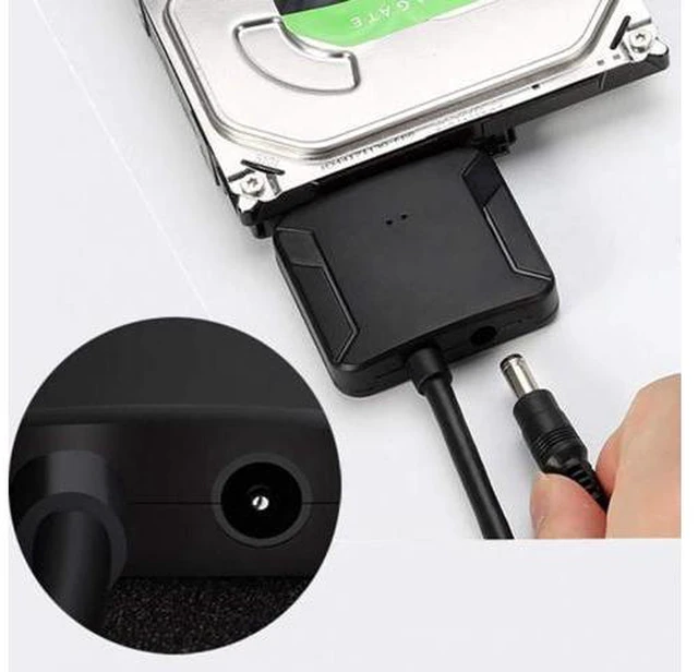 Alt view image 6 of 7 - Ugthe Cable & HUB & Adapter UASP SATA to USB3.0 Adapter Converter Cable Compatible with 2.5/3.5 inch HDD SSD Hard Disk - US Plug