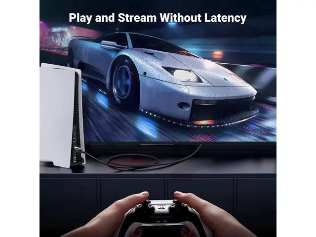Alt view image 3 of 7 - UGREEN Cat 8 Ethernet Cable 30FT, High Speed Braided 40Gbps 2000Mhz Network Cord Cat8 RJ45 Shielded Indoor Heavy Duty LAN Cables Compatible for Gaming PC PS5 Xbox Modem Router 30 ft.