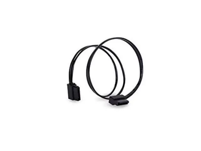 Alt view image 3 of 5 - Silverstone Technology CP11B-300 300mm (11.8 in.) Ultra Thin 6Gb/s Lateral 90-Degree SATA Cable with Custom Low-Profile Connectors, SST-CP11B-300