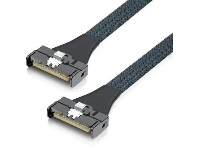 Alt view image 6 of 7 - PCIe Gen5 MCIO to MCIO 8X High-Speed Cable SFF-TA-1016 85-ohm, Server Storage Cable for NVMe Backplanes, Gen5 HBAs & All-Flash Arrays, 1m(3.3ft)