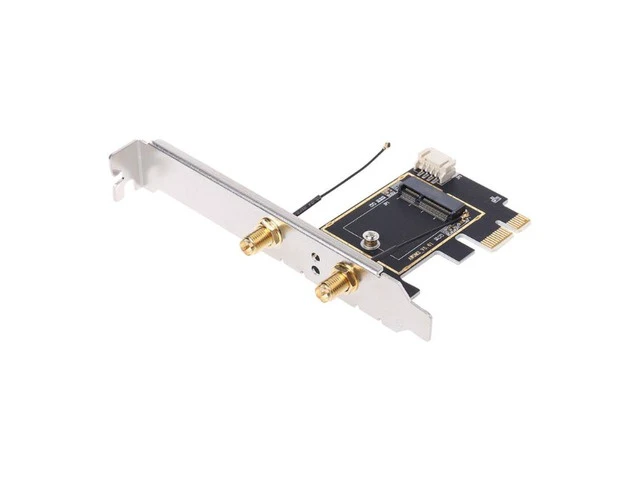 Alt view image 3 of 4 - M.2 to PCI-E Converter Desktop Wireless WiFi Bluetooth Network Card Adapter Board
