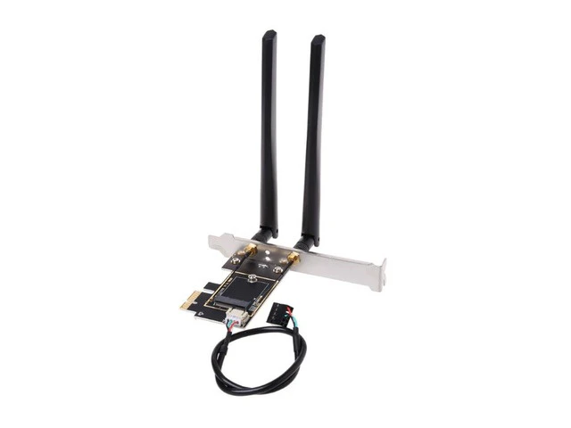 Alt view image 4 of 4 - M.2 to PCI-E Converter Desktop Wireless WiFi Bluetooth Network Card Adapter Board