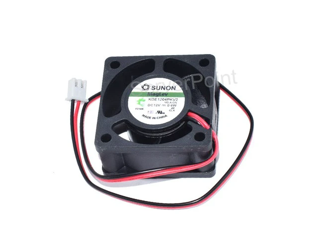 Alt view image 2 of 3 - Genuine KDE1204PKV2 DC12V 0.6W 40x40x20mm 2-Pin Server Square Cooling Fan