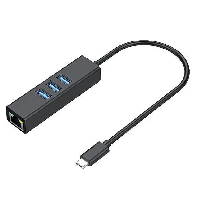 Alt view image 5 of 6 - High-quality 4-port USB hub with USB 3.0, aluminum mini USB hub, docking station, and USB hub for laptops and MacBooks