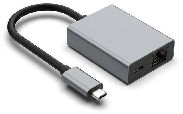 Main image of 1 x RJ45 Ethernet Local Area Network Adapter with USB C-type charging port