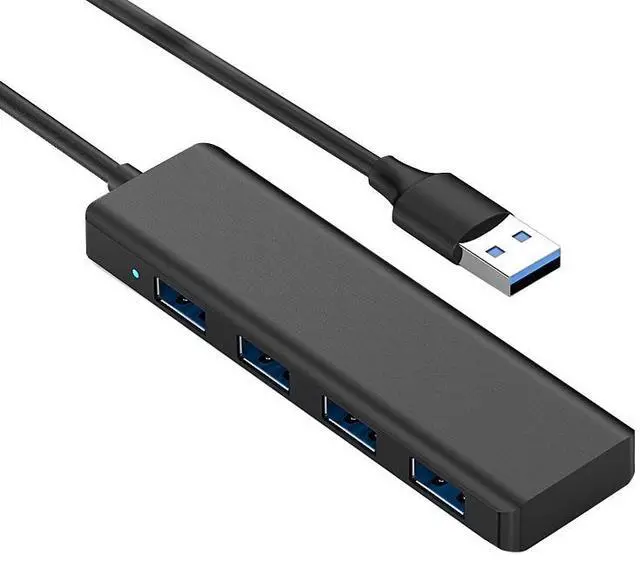 Main image of 1 USB Hub 3.0 Fast Data Transfer USB 3.0 4-port Hub Compatible with Laptop, Windows PC, Mac Printer, Mobile Hard Drive