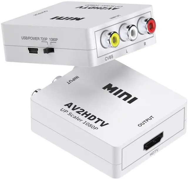 Alt view image 4 of 6 - High-definition video converter AV to high-definition TV adapter, with RCA input and high-definition TV output. Brand new, compatible with laptop HW-2105.