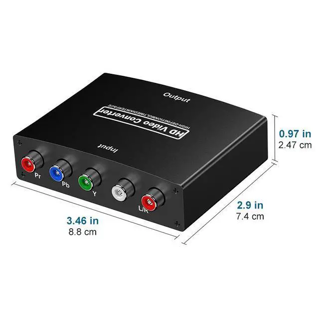 Alt view image 5 of 6 - 080P YPbPr High Definition TV Converter Kit, plug-and-play component, suitable for old game consoles and DVD players for high-definition TV adapter (with audio)