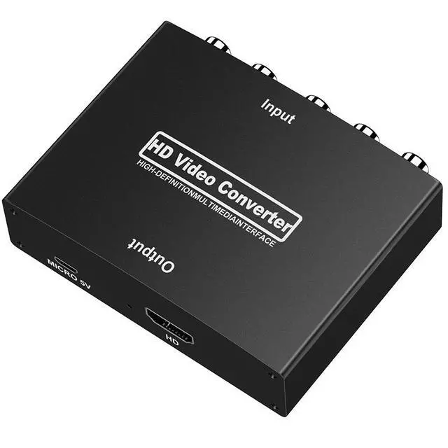 Alt view image 2 of 6 - 080P YPbPr High Definition TV Converter Kit, plug-and-play component, suitable for old game consoles and DVD players for high-definition TV adapter (with audio)