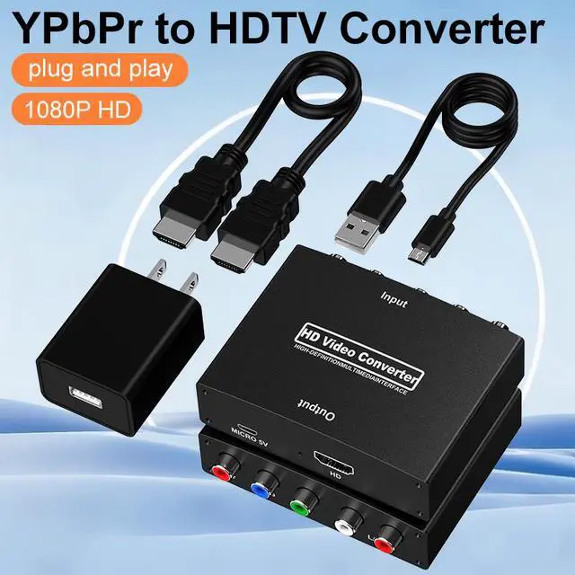 Alt view image 6 of 6 - 080P YPbPr High Definition TV Converter Kit, plug-and-play component, suitable for old game consoles and DVD players for high-definition TV adapter (with audio)