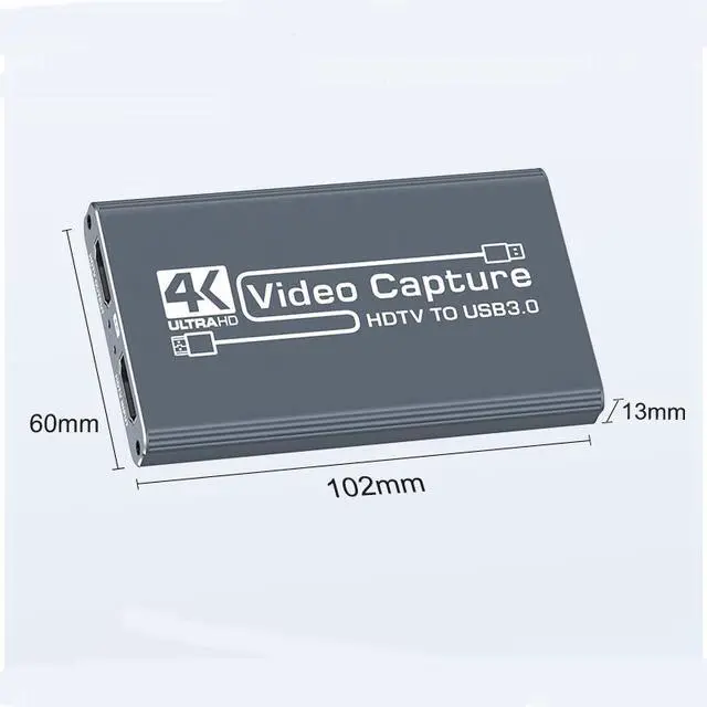 Alt view image 5 of 5 - 4K HDMI to USB 3.0 Audio Video Capture Card - High Definition Gaming TV - Suitable for Computer TV