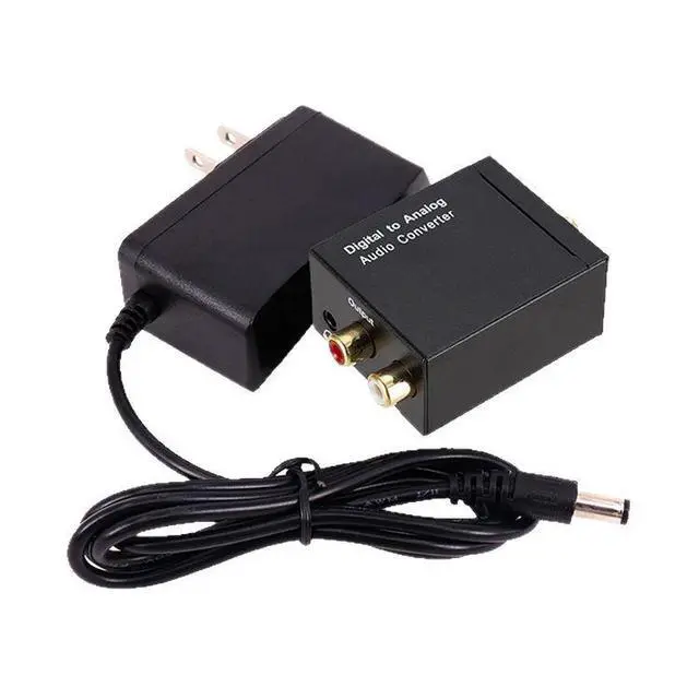 Alt view image 2 of 5 - 3.5mm digital Toslink optical coaxial to analog RCA L/R audio converter adapter