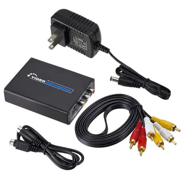 Alt view image 5 of 6 - High-definition HDMI to AV + S-Video Video Converter 1080P HDMI to AV/RCA + S-Port Converter