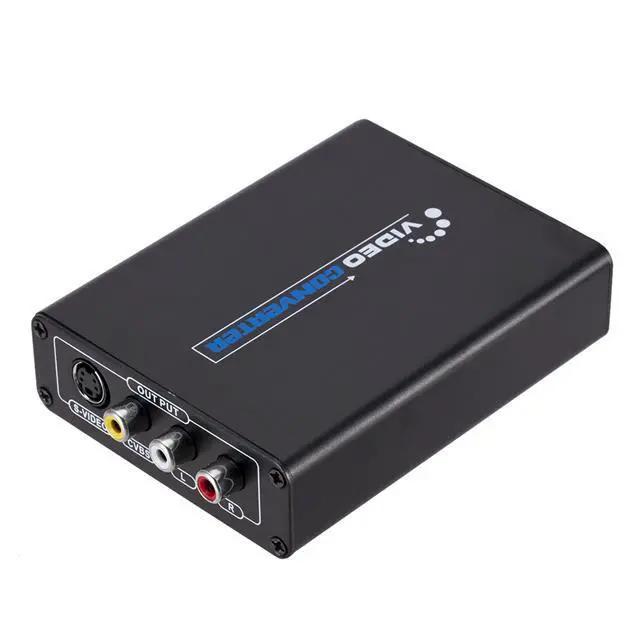 Alt view image 3 of 6 - High-definition HDMI to AV + S-Video Video Converter 1080P HDMI to AV/RCA + S-Port Converter