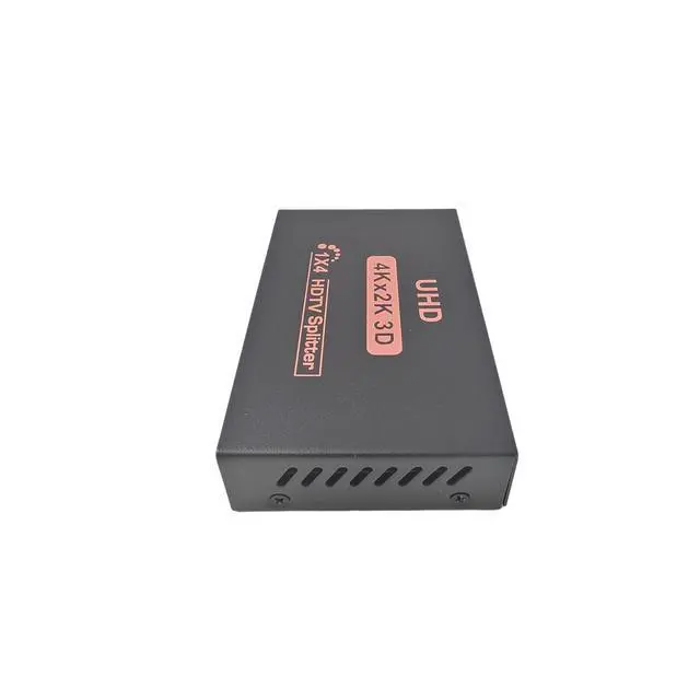 Alt view image 2 of 4 - HDMI splitter with 4 outputs from 1 input for 4K multi-screen display 1 input to 4 outputs for HDTV distributor one output to four outputs for one-to-four converter