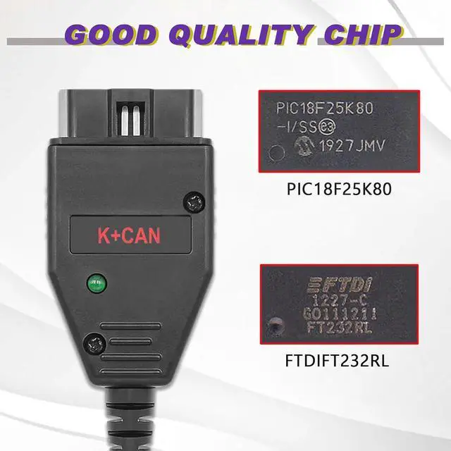 Alt view image 3 of 6 - OBD2 Cable for V A G K+CAN Commander v1.4 Diagnostic Scanner Tool | K+CAN Commander v1.4 Cable Compatible with V-W/AUDI/Skoda/Seat Vehicles,Fit for ECU Programming Diagnostic Tool/Code Reader