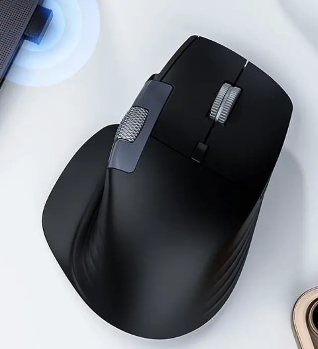 Alt view image 3 of 4 - Wireless Bluetooth 3-mode Mouse - 4-way Fast Electromagnetic Scroll Wheel - Charging - Silent - Ergonomic Mouse