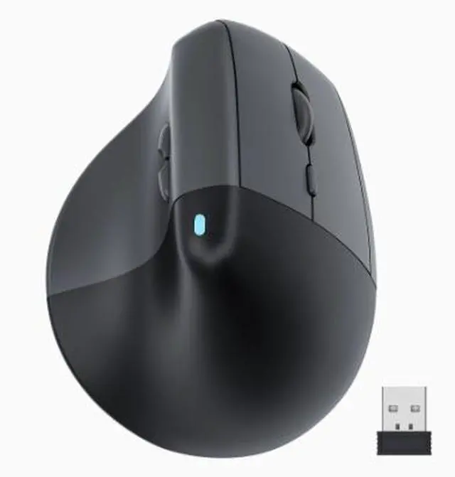 Main image of V30 Wireless Bluetooth Dual-mode Vertical Mouse for Office - Silent Standing Ergonomic Mouse